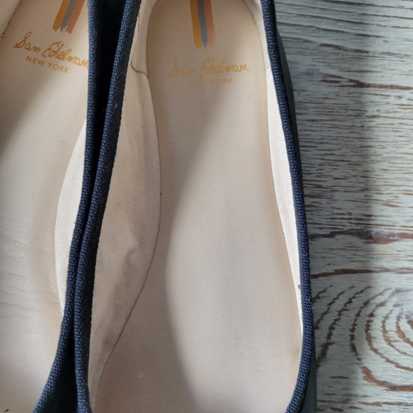 Sam Edelman Black Leather Ballet Flats Felicia Luxe Sz 8.5 - Picture 3 of 13
